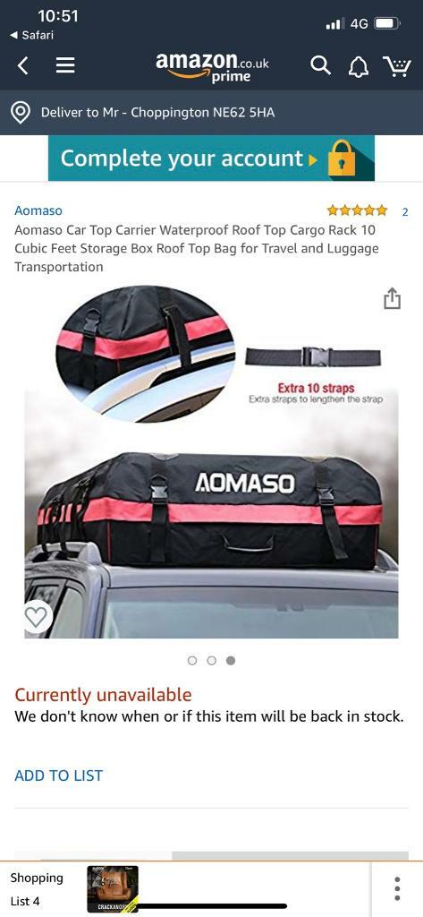 aomaso roof bag